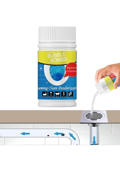 50 Gram Yüksek Yoğunluk Formülüyle Güvenli ve Güçlü Tahliye Tozu - Tuvalet Boru Tozu Yağ Lint Kağıt Saç Için Su Borusu Tozu (Yurt Dışından) fiyatları