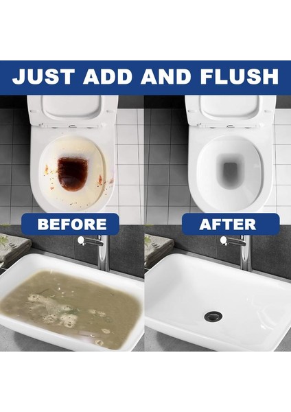 50 Gram Yüksek Yoğunluk Formülüyle Güvenli ve Güçlü Tahliye Tozu - Tuvalet Boru Tozu Yağ Lint Kağıt Saç Için Su Borusu Tozu (Yurt Dışından) modelleri