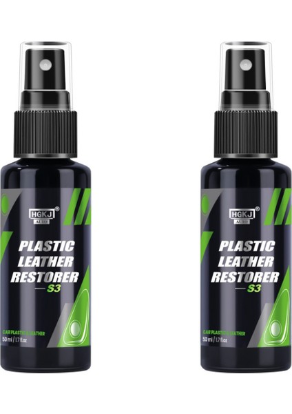 2 Adet 50ML Hgkj-Auto-S3 Plastik Deri Restorasyon Araba Yenileme Kaplama Ajanı Ev Temizlik Ajanı Mobilya Özel (Yurt Dışından)