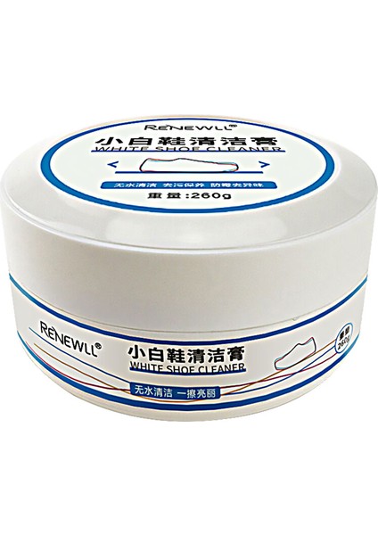 260G Beyaz Ayakkabı Temizleme Leke Açıcı Kir Kremi Ayakkabı Fırçası Yeniden Kullanılabilir Ayakkabılar Spor Ayakkabılar Temizlik Seti Wipe Sünger Ile (Yurt Dışından)