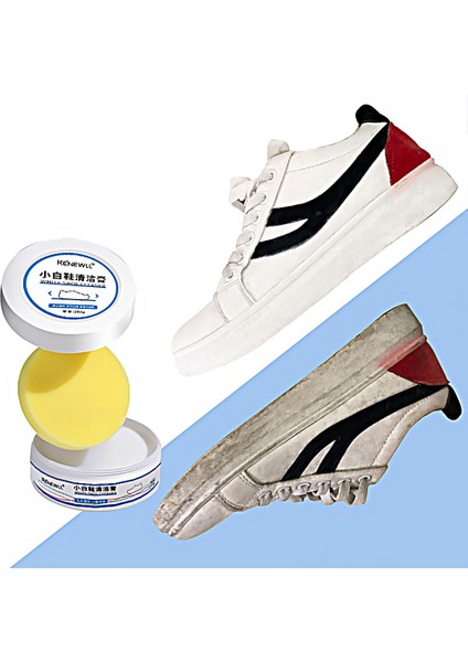 260G Beyaz Ayakkabı Temizleme Leke Açıcı Kir Kremi Ayakkabı Fırçası Yeniden Kullanılabilir Ayakkabılar Spor Ayakkabılar Temizlik Seti Wipe Sünger Ile (Yurt Dışından) fiyatları