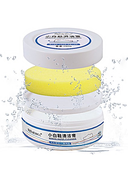 260G Beyaz Ayakkabı Temizleme Leke Açıcı Kir Kremi Ayakkabı Fırçası Yeniden Kullanılabilir Ayakkabılar Spor Ayakkabılar Temizlik Seti Wipe Sünger Ile (Yurt Dışından) modelleri