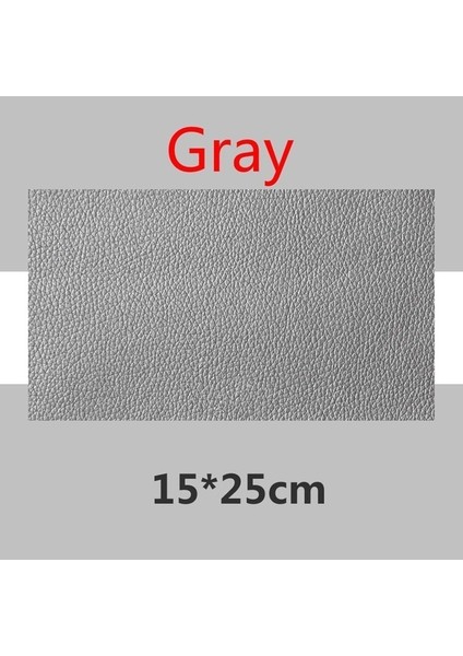 15CMX25CM-GRI Pu Deri Kumaş Düzelt Kendinden Yapışkanlı Kumaş Tamir Yaması Mobilya Koltuk Tamir Yamaları Araba Koltuk Düzeltme Yaması Uygulama Için Deri (Yurt Dışından)