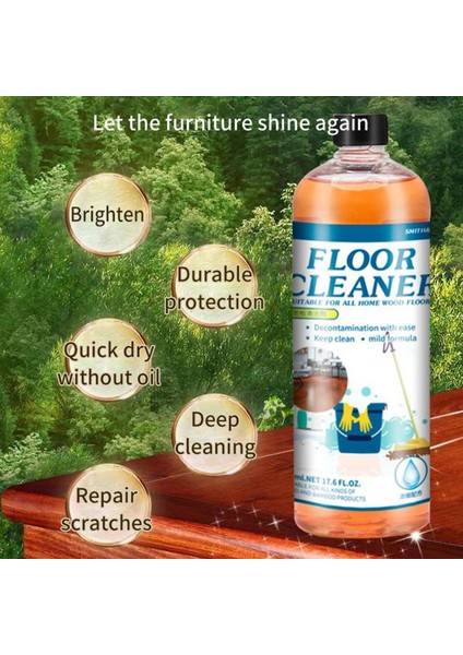 500 ml Güçlü Dezenfektan Zemin Temizleyici Ahşap Zemin Leke Onarımı Temizlik Aracı Parlatma Ev Parlaklık Giderici Ürünler B3S8 (Yurt Dışından) indirimleri
