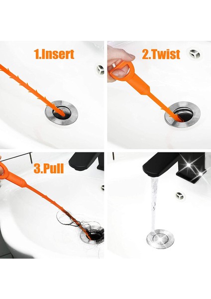 Lavabo Temizleme Boru Kanca Saç Temizleyici Çubuk Tıkanıklık Giderici Kanal Temizleme Bahar Boru Saç Kanal Temizleme Mutfak Banyo Aksesuarları (Yurt Dışından) modelleri