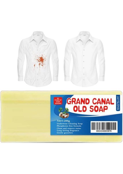 200G Fırça Çamaşır Sabunu Çıkarıcı ve Nazik Leke Giderici Sıvı Sabun Kolay Ağartıcı Giysi Temizleme Sabunu Için Kullanışlı Giysi Iç Çamaşırı Külot (Yurt Dışından)