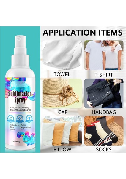Pamuk Kumaş T-Shirt Canva Şapka Kupa Cam Seramik Metal Kabarcık Temizleyici Mürekkep Ön Işlem Sıvısı ile Sublimasyon Kaplama Spreyi (Yurt Dışından) fırsatları