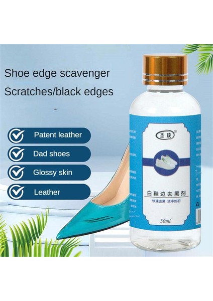 30ML Beyaz Ayakkabı Kenar Siyahlaştırıcı Ajan Çizik Giderici Parlak Deri Ayakkabı Temizleyici Ajan Siyah Baskı Çizik Onarıcı Ajan (Yurt Dışından) fiyatları