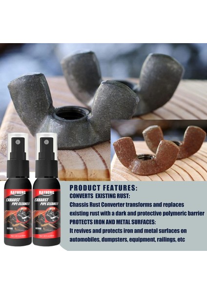 TIP2-30ML 30ML Pas Çözücü Ajan Araç Egzoz Borusu Pas Önleyici Sprey Metal Yüzey Pas Temizleyici Çok (Yurt Dışından) modelleri