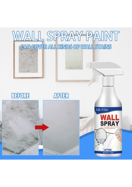 No.1 Boyutu 60ML Küf Önleyici Temizleyici Duvar Boyası Çıkarıcı Sprey Ev Için Çok Fonksiyonlu Anti-Küf Temizleyici (Yurt Dışından)