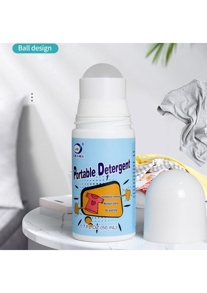 B 50ML Giysi Lekesi Çıkarıcı Temizlik Topu Deterjan Lekesi Boncuk Lekesi Çıkarıcı Cof No-Wash Sihirli Yağ Rulosu G4X6 (Yurt Dışından)