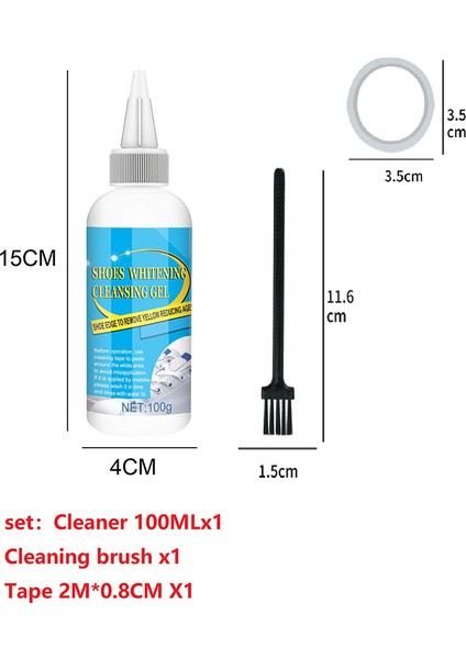 30ML Set 2 100G Beyaz Ayakkabı Temizleyici Ayakkabı Beyazlatıcı Temizleme Jeli Ayakkabı Hızlı Etkili Temizleyici Köpük Lekeleri Çıkarıcı Ayakkabı Temizleme Aracı Fu Ötürü (Yurt Dışından) indirimleri