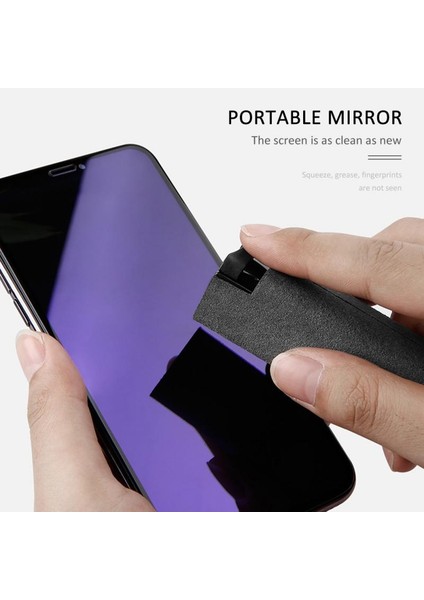 No.1 Boyutu 2 Adet Ione Ekran Temizleme Spreyi Taşınabilir Tablet Mobil Ekran Temizleyici Mikrofiber Bez Seti Cam Temizleme Aracı Saklama Kutusu (Yurt Dışından)