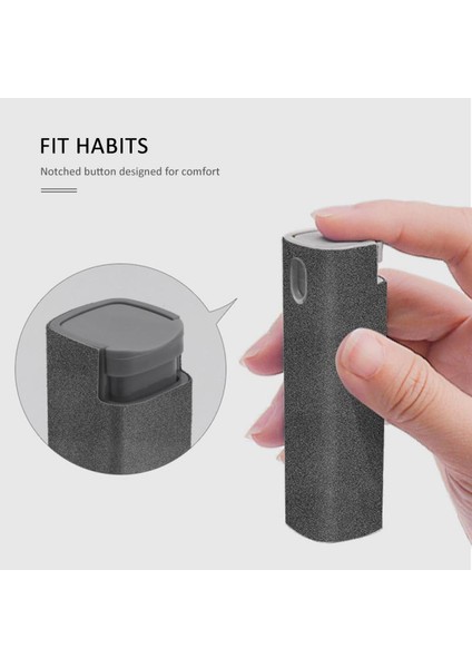 No.1 Boyutu 2 Adet Ione Ekran Temizleme Spreyi Taşınabilir Tablet Mobil Ekran Temizleyici Mikrofiber Bez Seti Cam Temizleme Aracı Saklama Kutusu (Yurt Dışından)