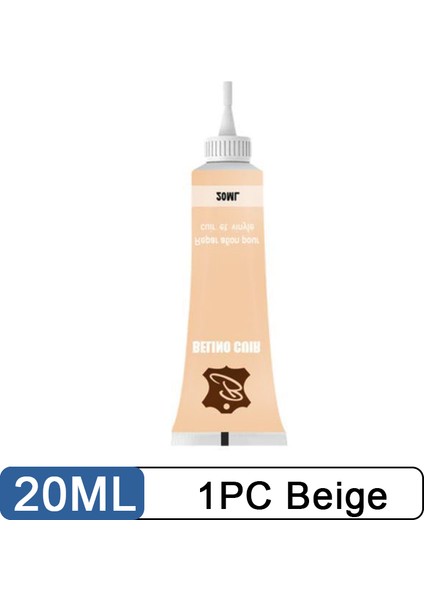 1 Adet Bej 20ML Deri Onarım Macunu Araba Koltuk Koltuk Çizik Çatlak Deri Ceket Ayakkabı Çanta Onarımı Sıvı Temizlik Aksesuarları (Yurt Dışından)