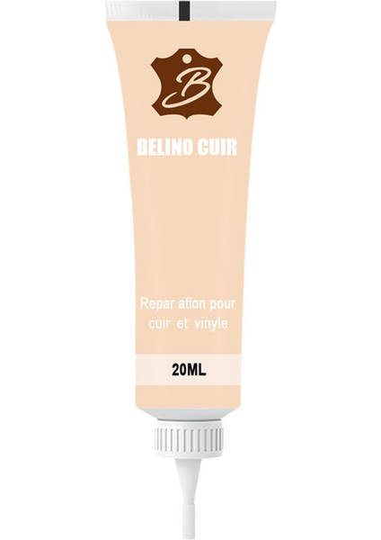 Bej 20ML Yenilenmiş Jel Otomobil Koltuk Koltuk Ceketi Deri Tamamlayıcı Renk Onarım Macunu Deri Temizleme Onarım Aracı Ayakkabı Temizleyici (Yurt Dışından)