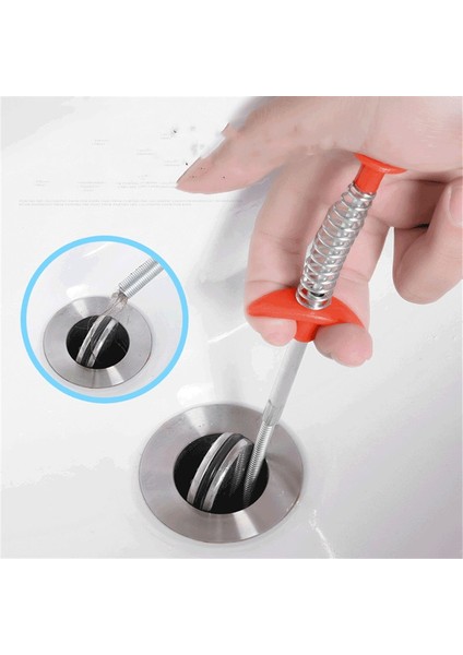 Esnek Lavabo Pençesi Küçük Mutfak Temizleme Araçları Boru Tıkanıklığı Temizleyici Lavabo Saç Fırçası Eğilebilir Lavabo Aracı Yay Tutma Grubu ile (Yurt Dışından)