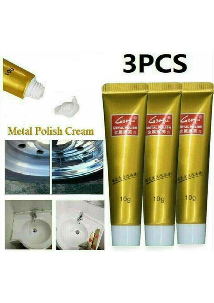1 Adet 10G Metal Aşındırıcı Cila Temizlik Kremi Parlatma Macunu Pas Çıkarıcı Demir Krom Pirinç Bakır Nikel Paslanmaz Çelik Için (Yurt Dışından) modelleri