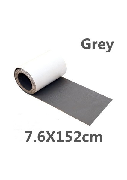 7.6CMX152CM-GRI Pu Deri Kumaş Düzelt Kendinden Yapışkanlı Kumaş Tamir Yaması Mobilya Koltuk Tamir Yamaları Araba Koltuk Düzeltme Yaması Uygulama Için Deri (Yurt Dışından)