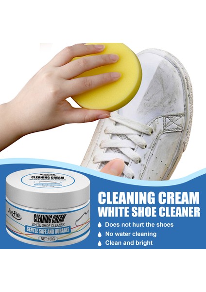 100G Beyaz Ayakkabı Temizleme Kremi Çok Fonksiyonlu Temizleme, Parlatma, Beyazlatma ve Sararmayı Önleme Spor Ayakkabı Bakımı (Yurt Dışından) fiyatları