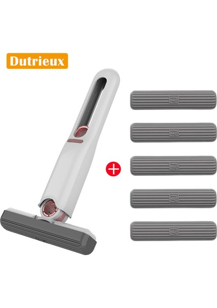 F'yi Ayarla Taşınabilir Mini Mop Elsiz Yıkama Tembel Sünger Mop Ev ile Mini Masaüstü Cam Temizleme Mop Mop Banyo Dikiş Emici Mop (Yurt Dışından)