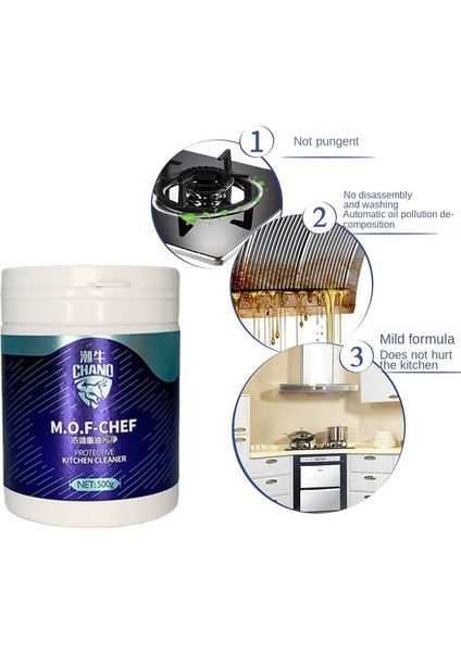 50G 1 Adet Konsantre Ağır Yağ Kir Temizleme Tozu Mutfak Davlumbazı Etkili Bir Şekilde Çözünen Temizlik Maddesi Kaldırır (Yurt Dışından) indirimleri