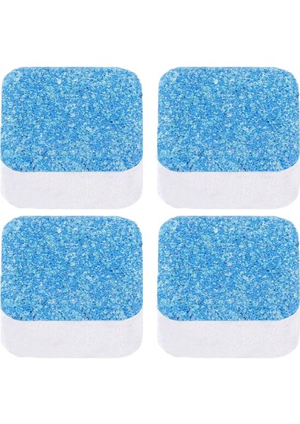 4 Adet Çamaşır Makinesi Temizleme Tabletleri Katı Derin Temizlik Temizleyici Banyo Mutfak Dezenfeksiyon Tabletleri (Yurt Dışından)