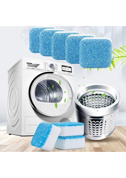 4 Adet Çamaşır Makinesi Temizleme Tabletleri Katı Derin Temizlik Temizleyici Banyo Mutfak Dezenfeksiyon Tabletleri (Yurt Dışından)