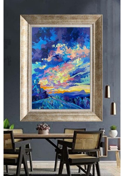 Gümüş Çerçeveli Paspartulu Tablo NM585