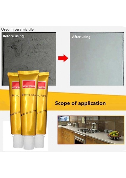 3 Adet 10G Son Derece Metal Parlatma Kremi Çelik Seramik Saat Parlatma Macunu Mutfak Yardımcısı (Yurt Dışından) fiyatları