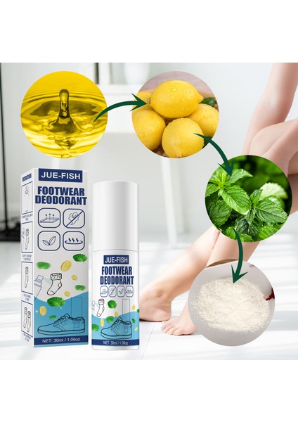 30ML Kutulu Ayakkabı Deodorant Sprey Ayakkabı Çorap Ter Önleyici Tazeleyici Ayak Aracı Ayak Kokusu Giderme Ayakkabı Kokusu Düşmanı Kalıcı Koku (Yurt Dışından)