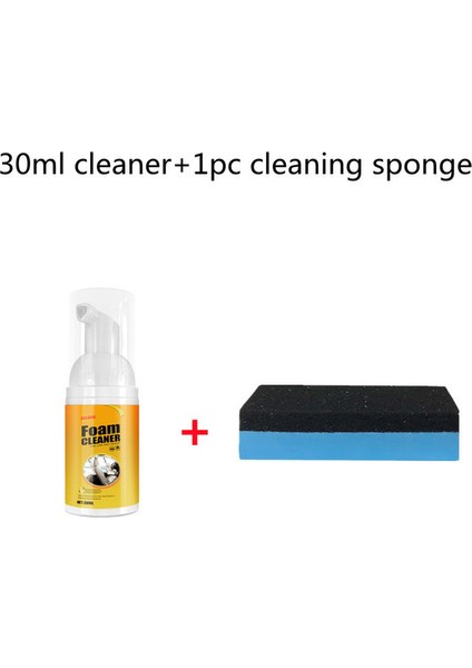 30ML Araç Köpük Temizleyici Iç Panel Koltuk Deri Tavan Temizleme Sprey Ajan Çok (Yurt Dışından)