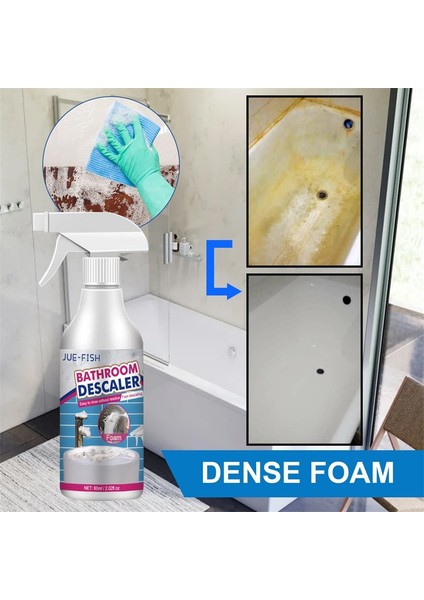 60ML Mutfak ve Banyo Temizleyici Sprey Güçlü Durulama Içermeyen Köpük Temizleyici Yağ Çözücü Temizleyici Leke Çıkarıcı Köpük Temizleyici (Yurt Dışından) fiyatları