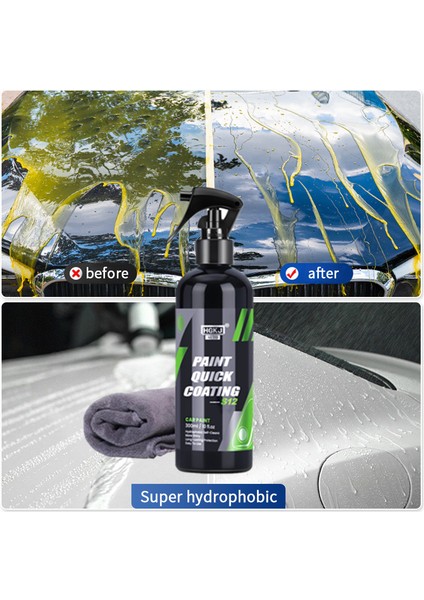 300 ml Seramik Kaplama Daha Fazla Parlatıcı Güçlendirici Hızlı Kaplama Hidrofobik Cila Suyu Itici Araba Yıkama Balmumu ve Uzun Süreli Koruma Hgkj Ürünü (Yurt Dışından) fiyatları