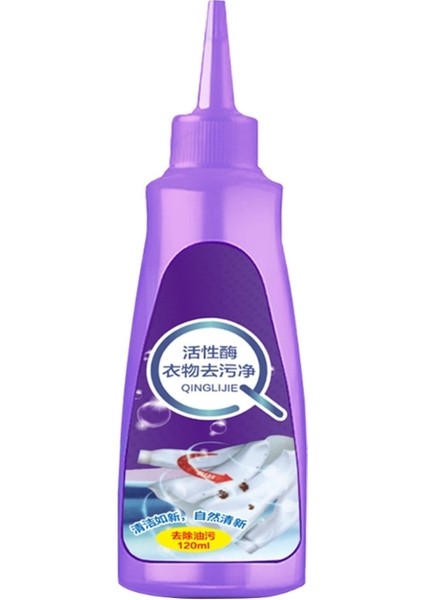 Mor Şişe Y1QB 120 ml Çamaşır Lekesi Çıkarıcı Taşınabilir Aktif Enzim Temizleyici Ürün (Yurt Dışından)