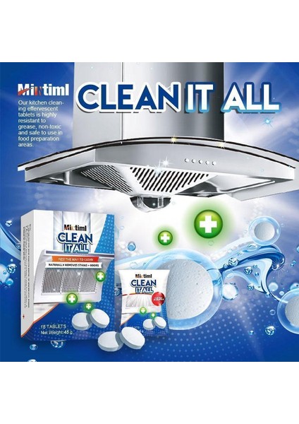 Tabletler 15 Adet Mintiml Clean It All Köpük Deterjan Mutfak Ağır Yağ Temizleyici Ürünü Ocak Davlumbaz Fırın Yağ Lekesi Temizleyici Köpük Deterjan (Yurt Dışından) modelleri