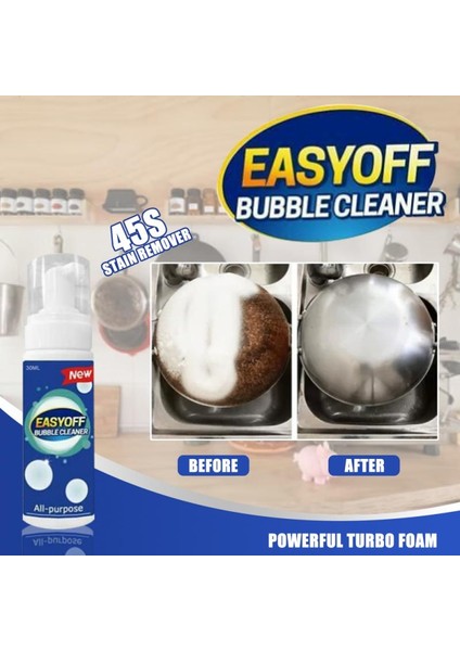 30ML Yağ Temizleyici Pas Çözücü Çok Fonksiyonlu Köpük Temizleyici Mutfak Ev Kir Pas Temizleme Köpük Sprey Yıkama Mutfak (Yurt Dışından)