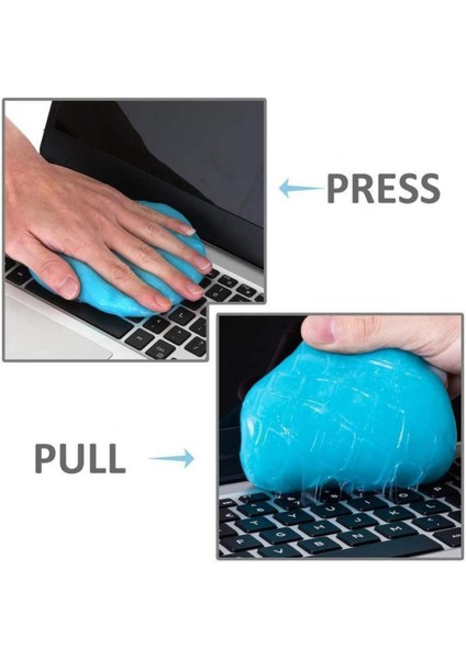 Mavi 60ML Toz Kil Toz Klavye Temizleyici Oyuncaklar Temizleme Jeli Araba Jel Çamuru Seti USB Için Laptop Temizleyici Yapışkan Glu (Yurt Dışından) fırsatları