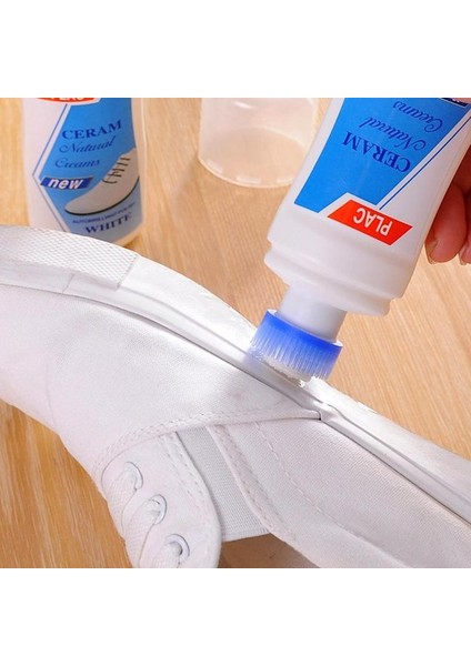Göstermek 100ML Beyaz Ayakkabı Temizleyici Spor Ayakkabılar Casual Deri Temizleme Aracı Temizleme Beyazlatma Ayakkabılar Ev Temizlik Malzemeleri (Yurt Dışından)