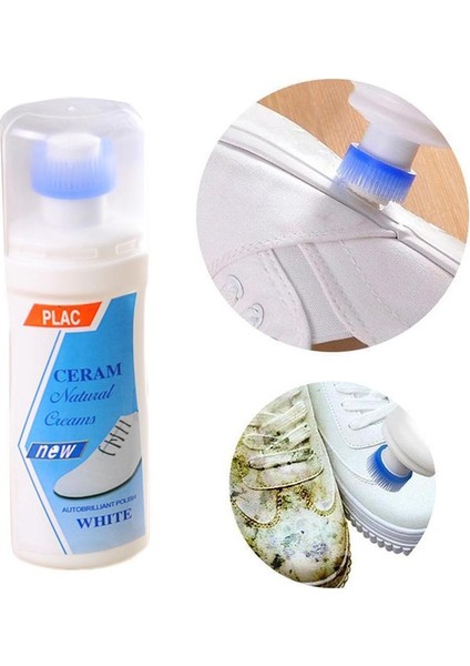 Göstermek 100ML Beyaz Ayakkabı Temizleyici Spor Ayakkabılar Casual Deri Temizleme Aracı Temizleme Beyazlatma Ayakkabılar Ev Temizlik Malzemeleri (Yurt Dışından)