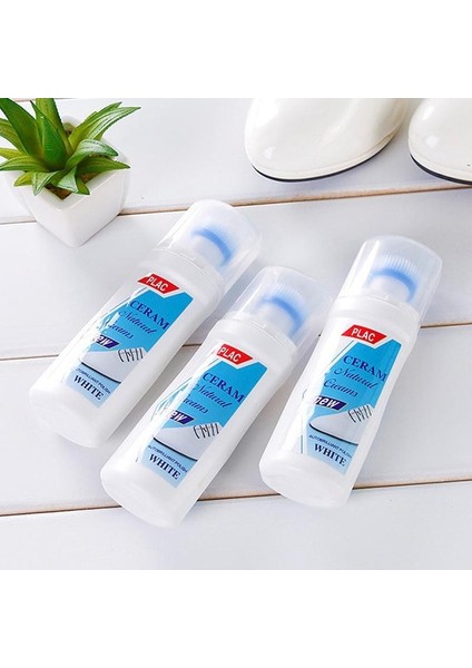 Göstermek 100ML Beyaz Ayakkabı Temizleyici Spor Ayakkabılar Casual Deri Temizleme Aracı Temizleme Beyazlatma Ayakkabılar Ev Temizlik Malzemeleri (Yurt Dışından)