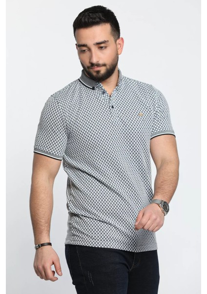 Desenli Likralı Erkek Polo Yaka Tişört modelleri