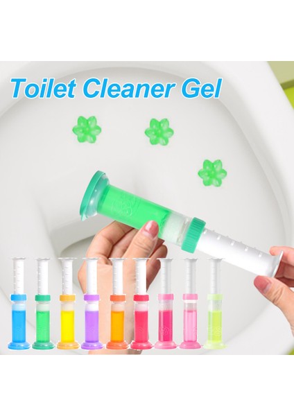 Mavi 1 Adet Çiçekli Aromatik Tuvalet Temizleyici Jel Kokulu Hava Temizleyici Iğne Deterjan Banyo Klozet Kokusu Wc Temizleyici (Yurt Dışından)