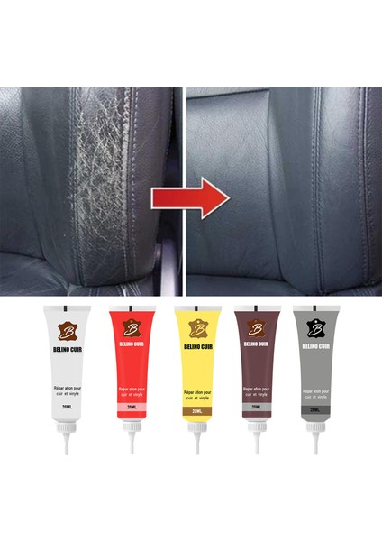 01 Beyaz Araba Koltuk Koltuk Çizik Onarım Dolgu Kremi Onarım Sıvısı 20G Onarım Aracı Temizleyici - Türkçe (Yurt Dışından) indirimleri