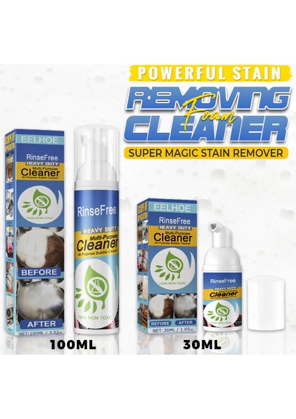 30ML ve Sünger X1 Güçlü Leke Çıkarıcı Köpük Temizleyici Çok Fonksiyonlu Araç Ev Güç Temizleyici Yağ Çözücü Araç Içi Temizlik Araçları Deterjan (Yurt Dışından) fiyatları