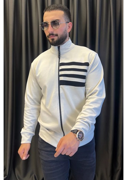 Dik Yaka Fermuarlı Erkek Sweatshirt fiyatları