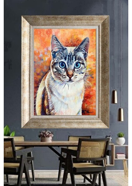 Gümüş Çerçeveli Paspartulu Tablo NM1715