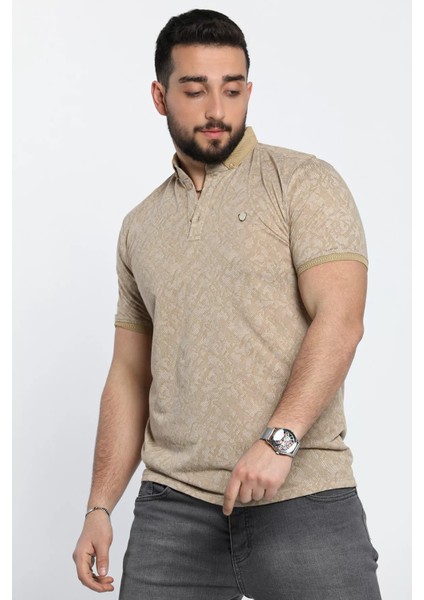 Erkek Desenli Likralı Polo Yaka Tişört modelleri