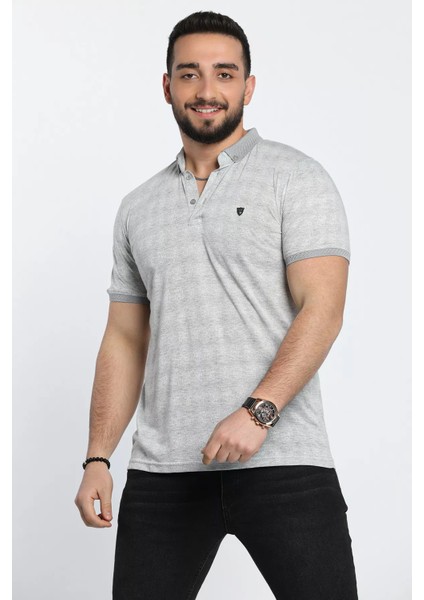 Erkek Çiçek Desenli Likralı Polo Yaka Tişört fiyatları