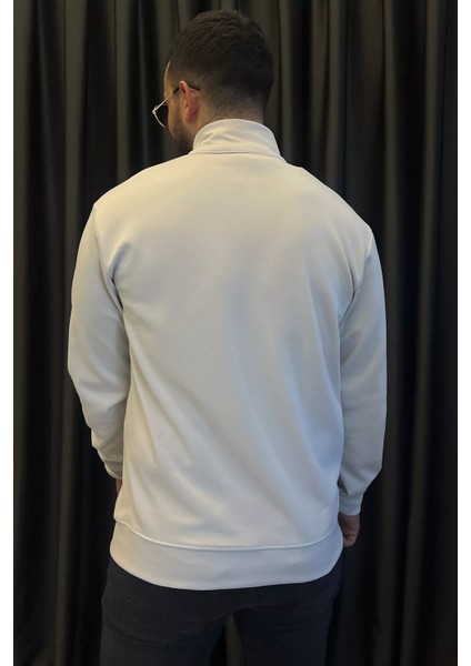 Dik Yaka Fermuarlı Erkek Sweatshirt modelleri